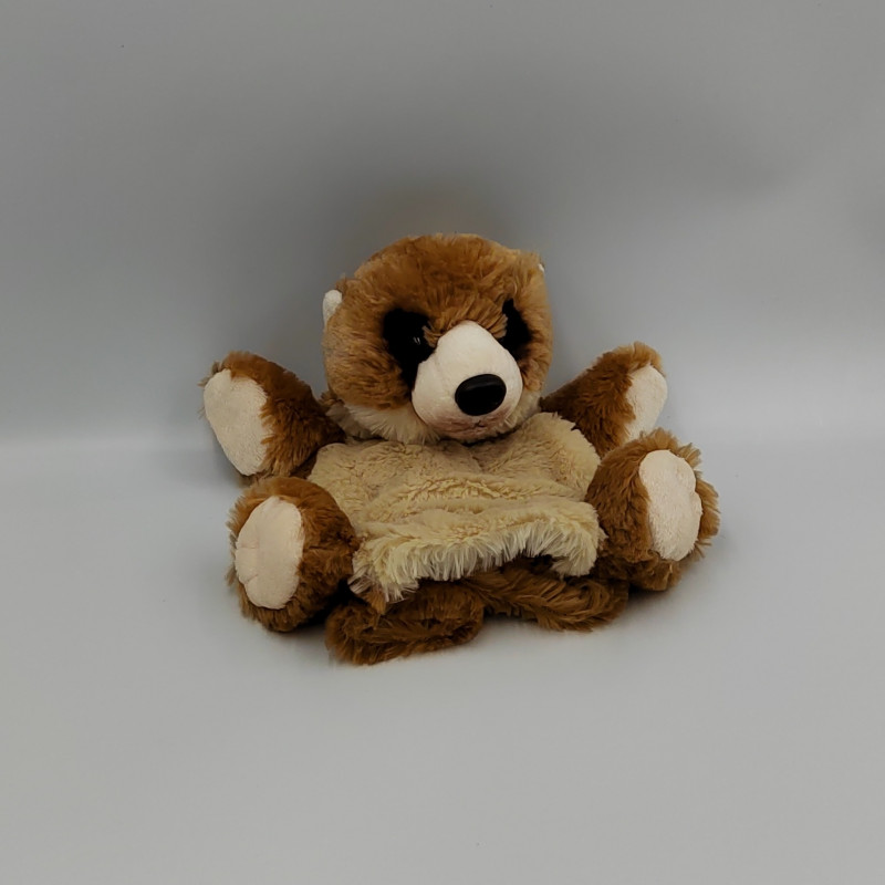 Doudou peluche marionnette ours marron DANI