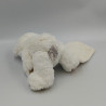 Doudou ours blanc beige mouchoir HISTOIRE D'OURS