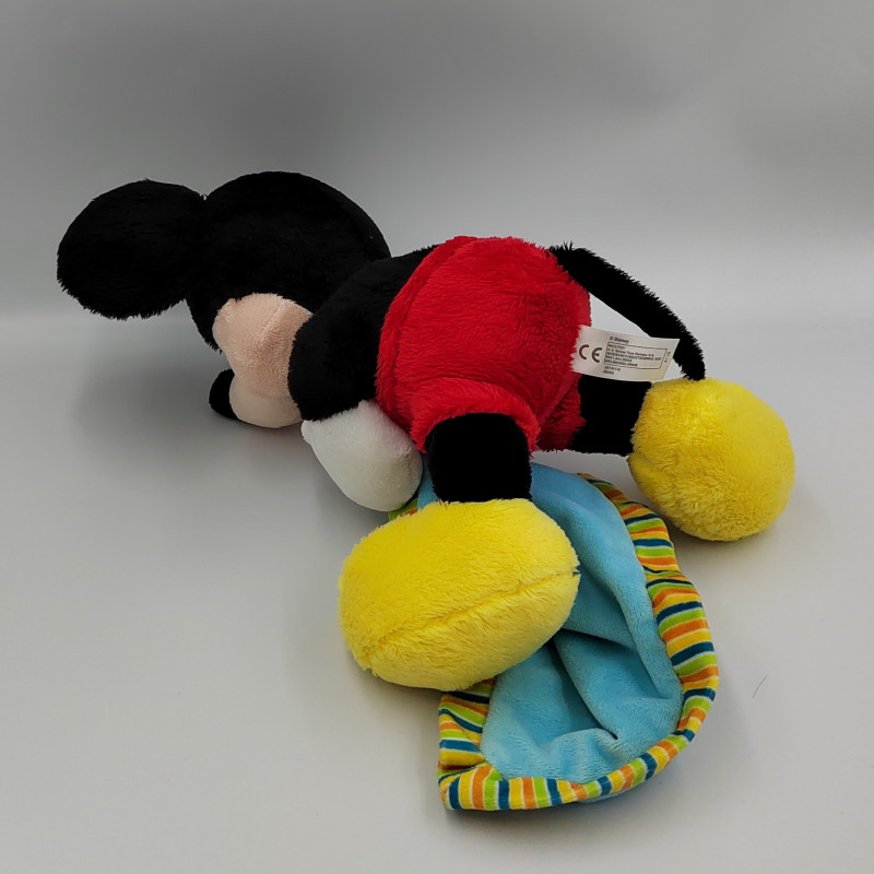 Disney - Peluche Mickey avec mouchoir brille dans la nuit 18 cm Nicotoy