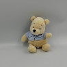 Doudou Winnie l'Ourson blanc créme pull bleu Disney