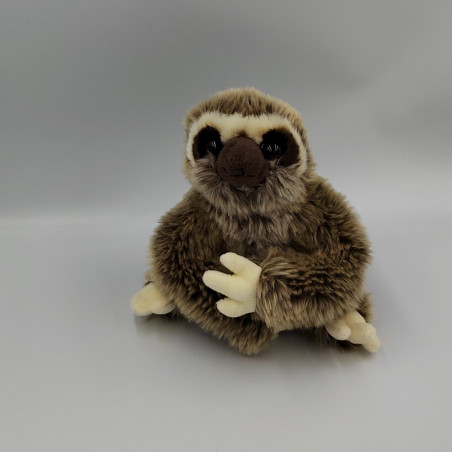 Peluche Paresseux Keeleco 25 Cm - Douce Et Éco-responsable - 100% Polyester Recyclé - Lavable à La Main