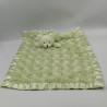 Doudou plat ours vert satin BLANKETS AND BEYOND