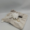 Doudou plat ours gris blanc Oscar J-LINE