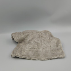 Doudou plat ours gris blanc Oscar J-LINE