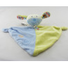 Doudou plat lapin beige blanc rose BABY CLUB NEUF