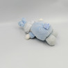 Doudou poupée lutin lapin bleu blanc rayé GIPSY