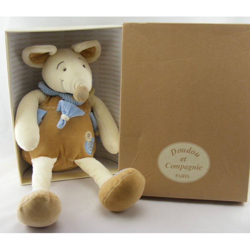 Doudou Souris beige douvelours DOUDOU ET COMPAGNIE 45 cm