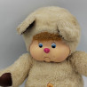 Ancienne Peluche ours beige marron Nombrilou AJENA Vintage