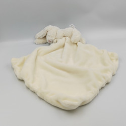 Doudou lapin blanc mouchoir couverture JELLYCAT