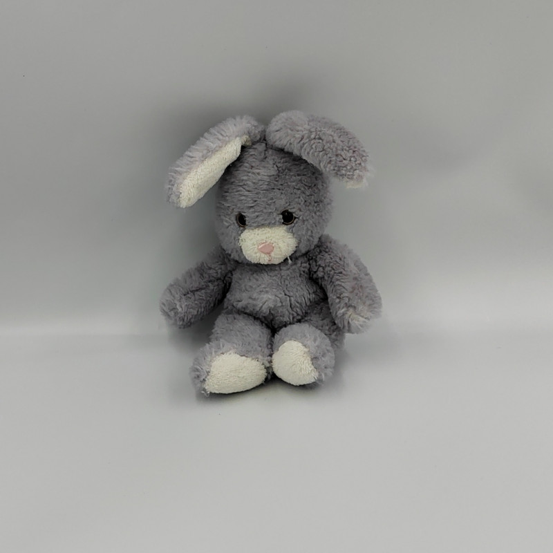 Doudou lapin gris blanc GIPSY