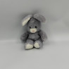 Doudou lapin gris blanc GIPSY