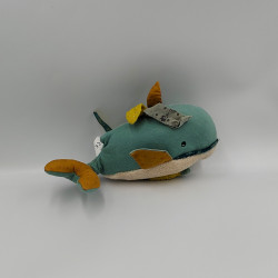 Doudou musical baleine bleu Le voyage d'Olga Moulin Roty