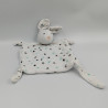 Doudou plat lapin blanc étoiles bleues GRAIN DE BLE KIDILIZ