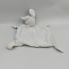 Doudou plat lapin blanc étoiles bleues GRAIN DE BLE KIDILIZ