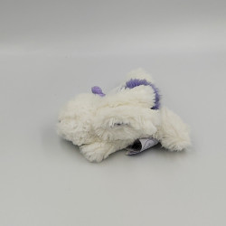 Doudou et compagnie lapin blanc violet tout doux Coucou