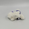 Doudou et compagnie lapin blanc violet tout doux Coucou