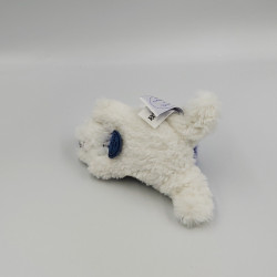 Doudou et compagnie lapin blanc violet tout doux Coucou