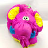 Peluche géante Puffalump éléphant rose fluo FISHER PRICE 1994