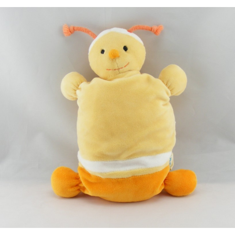 Doudou plat ours rose TCF TOUT COMPTE FAIT