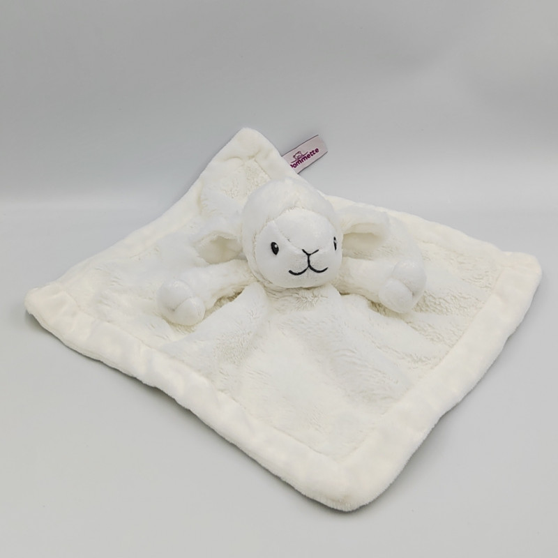 Doudou plat mouton blanc POMMETTE