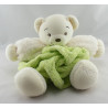 Doudou ours plume vert kaki gris KALOO 1998
