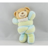 Mini Doudou ours bleu jaune hochet Candies KALOO