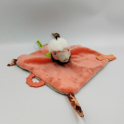 Doudou plat oiseau orange...