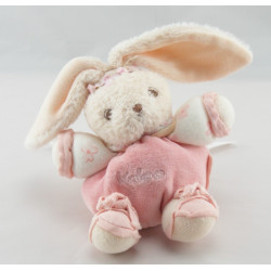 mini Doudou Lapin lilirose robe à fleurs bandeau Kaloo