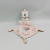 Doudou chat blanc rose Les Aristochats mouchoir Good Night Marie DISNEY