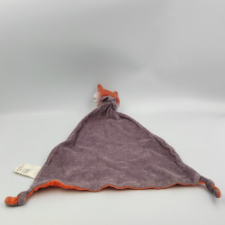 Doudou plat renard violet orange NATURE ET DECOUVERTE