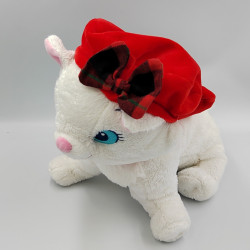 Peluche Chat blanc Marie avec béret rouge Les Aristochats Disney Store