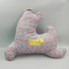 Doudou coussin lama mauve rose bleu jaune HAPPY LLAMAS
