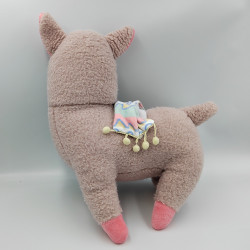 Peluche lama beige rose jaune HAPPY LLAMAS