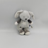 Doudou lapin gris étoile SUCRE D'ORGE