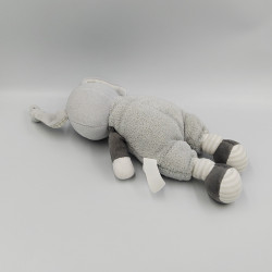 Doudou lapin gris étoile SUCRE D'ORGE