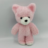 Ancienne peluche doudou ours rose NOUNOURS 