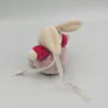 Mini Doudou lapin mauve rose lilirose attache tétine KALOO