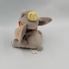 Doudou éléphant gris Dumbo col orange NICOTOY
