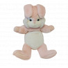 Grande peluche lapin rose blanc rayé TARTINE ET CHOCOLAT