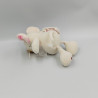 Doudou souris blanche cousin rose rayé
