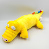 Doudou peluche crocodile jaune BABOU