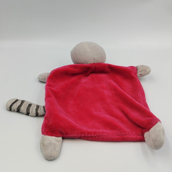 Doudou plat chat rose nuage MOTS D'ENFANTS