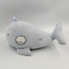 Doudou baleine bleu hochet miroir MOTS D'ENFANTS