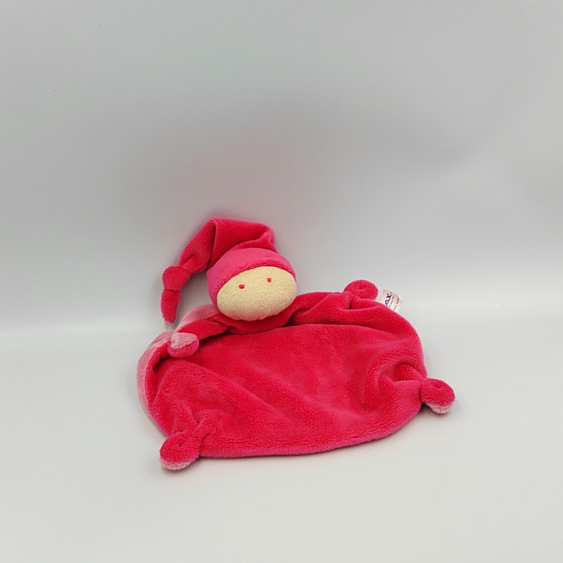 Doudou plat lutin rose DIFRAX