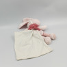 Doudou lapin rose mouchoir BERLINGOT