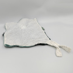 Doudou plat girafe bleu marron Luna et Axel NATTOU