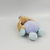 Mini doudou chien beige bleu rayé NATTOU