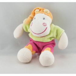 Doudou hippopotame rose vert Hyppo et Flo NATTOU