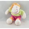 Doudou hippopotame rose vert Hyppo et Flo NATTOU