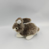 Peluche lapin gris blanc MONOPRIX